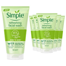Load image into Gallery viewer, Simple Skincare Range -Refreshing Face Wash 150ml or Eye Make-Up Remover Pads 30