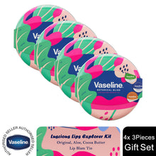 Load image into Gallery viewer, Vaseline Botanical Bliss Luscious Lips Collection Lip Balm 3pcs Gift Set for Her