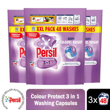 Load image into Gallery viewer, Persil XXL 3 in-1 Washing Capsules Colour Protect Keeps Colour Bright 48W, 3pk