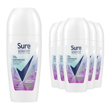 Load image into Gallery viewer, Sure Women Nonstop Protection Anti-Perspirant Roll On Acai &amp; Jasmine 50ml, 6Pack