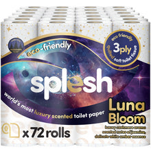 Load image into Gallery viewer, Splesh Quilted Luna Bloom 3-Ply Luxury Scented Toilet Tissue Paper, 72 Rolls