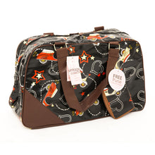 Load image into Gallery viewer, Miss K Vintage Collection Holdall Bag with Free Purse, Black