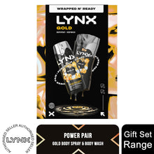 Load image into Gallery viewer, Lynx Gold Duo Gift Set , Body Wash and Deodorant with Oud and Vanilla Scent