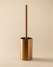 Load image into Gallery viewer, COSMIC Architect Toilet Brush, Metal, Circular Design, Freestanding Copper