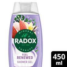 Load image into Gallery viewer, Radox Mineral Therapy Feel Renewed Shower Cream Moisturising Wash 450ml, 6 Pack