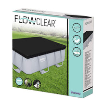 Load image into Gallery viewer, Bestway Flowclear Rectangular Black Power Steel PVC Tarpaulin, 282 x 196 cm