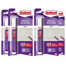 Load image into Gallery viewer, Unibond Easy to Use Triple Protection Anti-Mould Grout Reviver Pen 7ml, 4 Pack