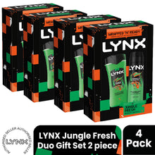 Load image into Gallery viewer, LYNX Jungle Fresh Duo Gift Set 2 piece, Choose Your Pack Size 1,2,3 or 4