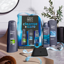 Load image into Gallery viewer, Dove Men+Care Cleanse+Care Gift Set with Bodywash, Deodorant &amp; Shampoo