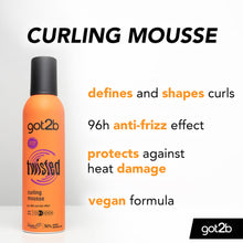 Load image into Gallery viewer, 1pk, 2pk, 3pk or 6pk of 250ml Schwarzkopf got2b Twisted Curling Mousse