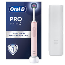 Load image into Gallery viewer, Oral-B Pro 3 3500 Electric Toothbrush with Smart Sensor Cross Action, Pink