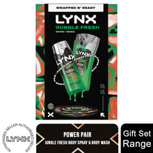 Load image into Gallery viewer, Lynx Jungle Fresh Gift Set Bodywash &amp; Body Spray Duo Energising Grooming Kit