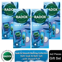Load image into Gallery viewer, Radox Soak &amp; Soothe Bathing Collection with Muscle Soak Gel &amp; Salts Gift Set