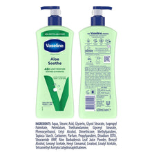 Load image into Gallery viewer, Vaseline Intensive Care Aloe Soothe Body Lotion, 9 pack, 600ml for Dry Skin Care