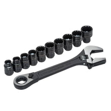 Load image into Gallery viewer, X6 Pass-Thru Adjustable Wrench Set, 11 Piece