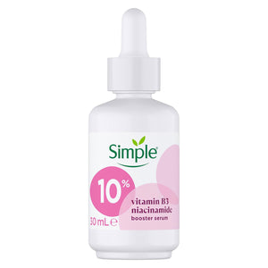 Simple 10% Niacinamide Serum 3 Pack, 30ml Each, Vitamin B3 Booster Brightening Face Serum, Helps Reduce Blemishes and Uneven Tone, Smooths Skin Texture and Restores Radiance