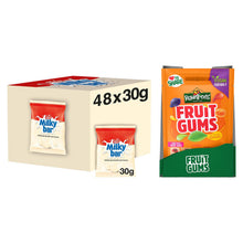 Load image into Gallery viewer, Nestle Sharing Bags, Milkybar Chocolate 48x30g &amp; Rowntree's Fruit Gums 10x150g