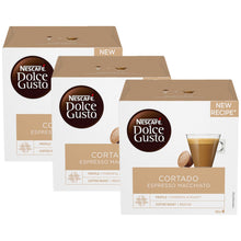 Load image into Gallery viewer, Nescafe Dolce Gusto Coffee Pods Caps Box of 16 Cortado Espresso Macchiato