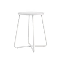 Load image into Gallery viewer, COSMIC Stool White Matte Floorstanding Measures 31 x 31 x 41 cm