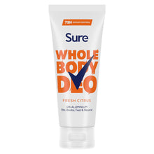 Load image into Gallery viewer, Sure Whole Body Fresh Citrus Bundle Spray, Stick &amp; Cream AluminiumFree for Women