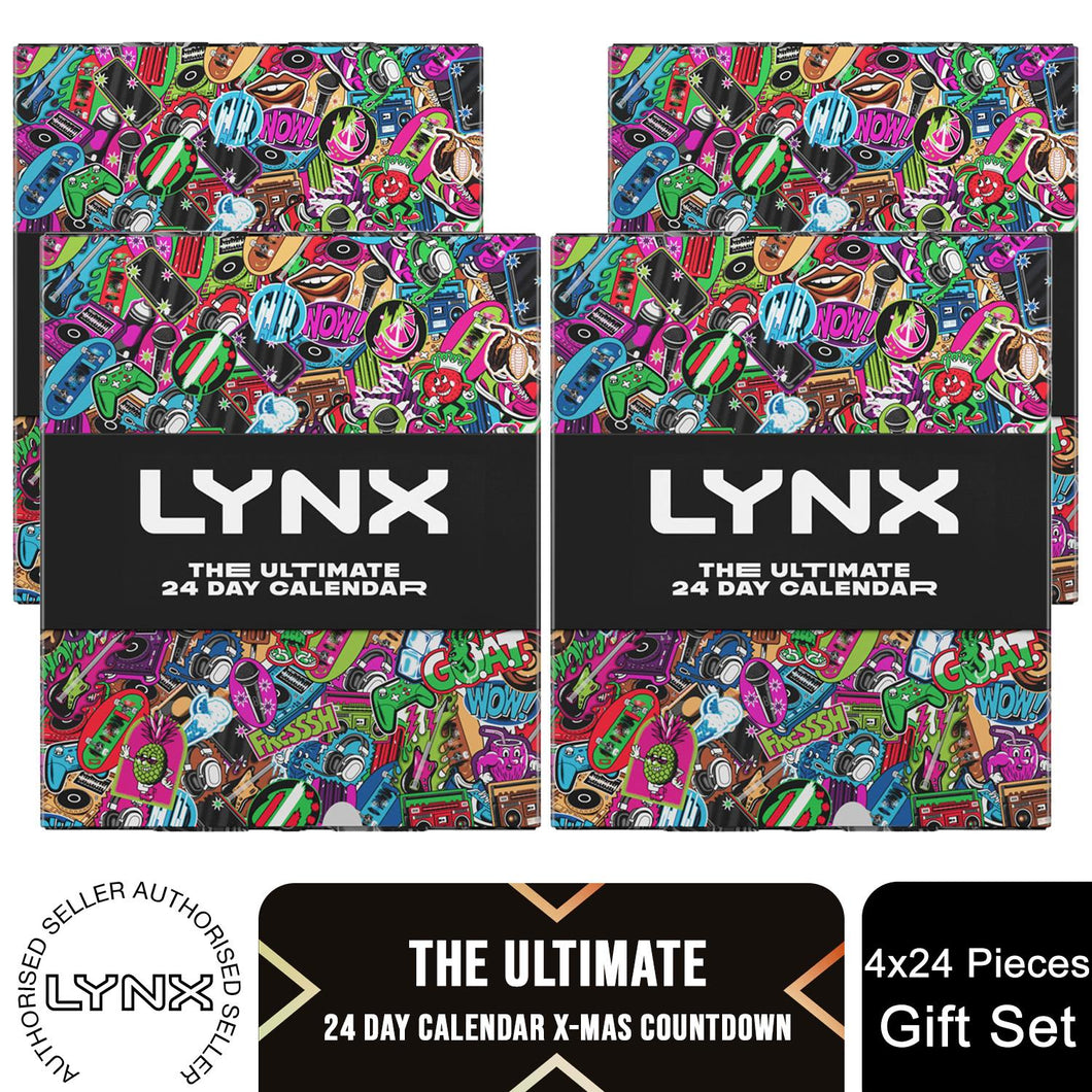 Lynx THE ULTIMATE 24-Day Calendar Christmas Countdown Gift Set for Him