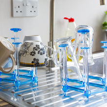 Load image into Gallery viewer, Haven Retractable Cup Drying Rack Adjustable Glass &amp; Mug Drainer Non-Slip Base