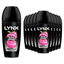 Load image into Gallery viewer, Lynx Epic Fresh Anti Perspirant Roll On 48H Anti Sweat Protection 50ml, 12 Pack