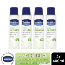 Load image into Gallery viewer, Vaseline Anti-Perspirant Deodorant ProDerma Aloe Fresh Spray 150ml, 4 Pack