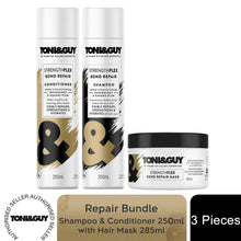 Load image into Gallery viewer, Toni&amp;Guy StrengthPlex Bond Repair Shampoo &amp; Conditioner 250ml with Mask 285ml