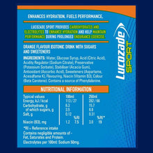Load image into Gallery viewer, Lucozade Sport Orange Isotonic Drink with Sugars and Sweetener 750ml, 12 Pack