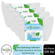 Load image into Gallery viewer, Simple Skin Hydrating Collection 3 Pieces Gift Set for Her with Wash Bag