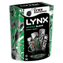 Load image into Gallery viewer, Lynx Africa &amp; Black Bumper Gift Set, Daily Freshness Kit with Spray &amp; Bodywash