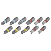 Load image into Gallery viewer, wolfcraft Bit Set Flat and Crosshead (PH/PZ) with Solid Bits &amp; Bit Holder, 12Pcs