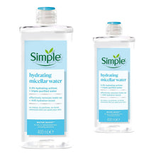 Load image into Gallery viewer, Simple Micellar Cleansing Water Hydrating Makeup Remover, 200ml or 400ml