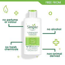 Load image into Gallery viewer, Simple Kind to Skin Hydrating Moisturiser Light or Rich 50ml/125ml, 3 or 6 Pack