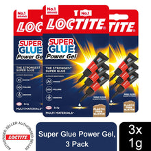 Load image into Gallery viewer, Loctite Mini Trio Super Glue Gel for High-Quality Repair for All Materials, 9x1g