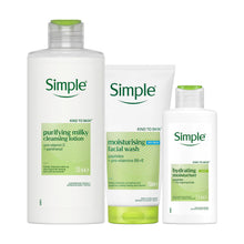 Load image into Gallery viewer, Simple Moisturiser Face Wash &amp; Cleansing Lotion Bundle