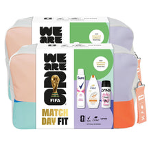Load image into Gallery viewer, Match Day Fit for Her FIFA Gift Set,Body Wash, Anti-Perspirant, Spray+Wash Bag