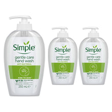 Load image into Gallery viewer, Simple Kind to Skin Gentle Care Hand Wash Anti-Bacterial - 250ml, 3 or 6 Pack