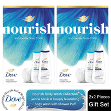 Load image into Gallery viewer, Dove Nourish Duo Advance Gift Set with Exfoliating &amp; Nourishing Bodywash