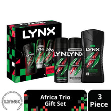Load image into Gallery viewer, LYNX Africa Trio Gift Set 3 piece, Choose your pack 1,2,3 or 4