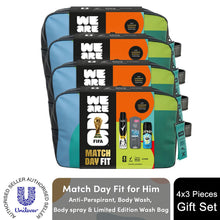Load image into Gallery viewer, Match Day Fit FIFA Gift Set for Him with Body Wash, Spray &amp; Wash Bag