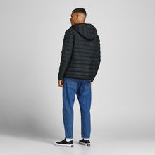 Load image into Gallery viewer, Jack &amp; Jones Jwhwayne Hood Puffer Jacket Mens XL Black Insulated Outerwear