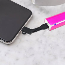Load image into Gallery viewer, Aquarius 2 in 1 Keychain with Micro USB Charging &amp; Data Cable, Black