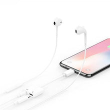 Load image into Gallery viewer, FX 2-in-1 Phone Audio Adapter for Phone 7/7plus, 8/8plus, XR - White