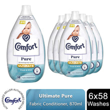 Load image into Gallery viewer, Comfort Pure Ultimate Ultra-Concentrated Fabric Conditioner Fresh&amp;Mild 6x 58W