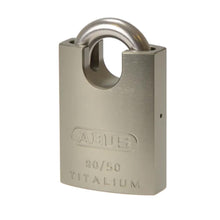 Load image into Gallery viewer, 90RK/50 TITALIUM Padlock Closed Shackle Carded