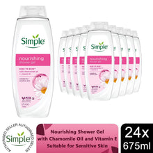 Load image into Gallery viewer, Simple Nourishing Shower Cream 675ml 24-Pack Bulk Multipack