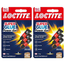 Load image into Gallery viewer, Loctite Mini Trio Super Glue Gel for High-Quality Repair for All Materials, 6x1g