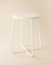Load image into Gallery viewer, COSMIC Stool White Matte Floorstanding Measures 31 x 31 x 41 cm